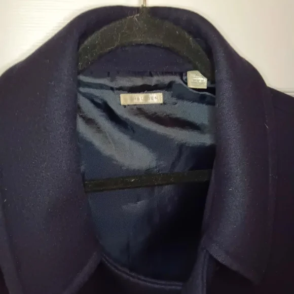 Halogen Mens Classic Double-Breasted Wool Peacoat - Picture 2 of 8